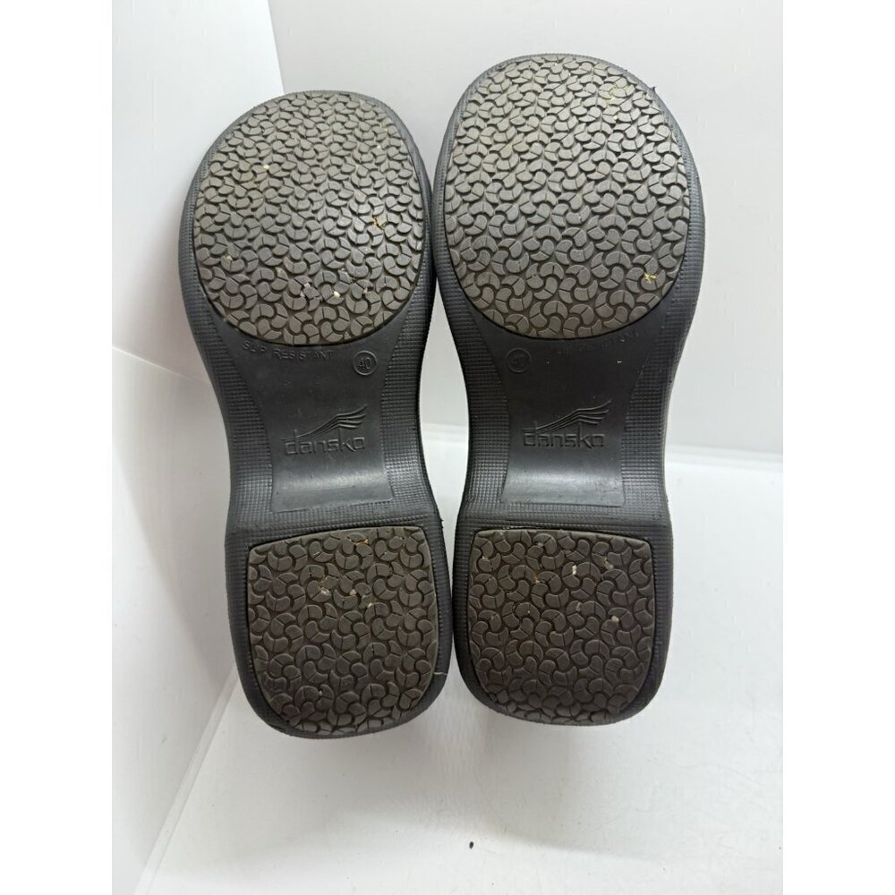 DANSKO Winona Leather Clog Women's US 8.5/9 EU 40 Black Comfort Work Shoes - Picture 6 of 8